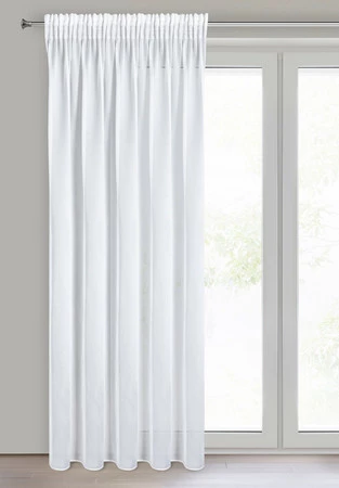 FIRANA GOTOWA TINA NA TAŚMIE 140 X 270 CM BIAŁY