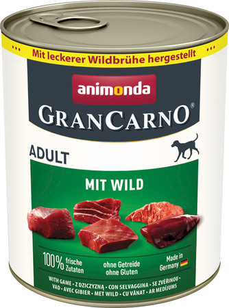ANIMONDA Grancarno ADULT Dziczyzna 800g