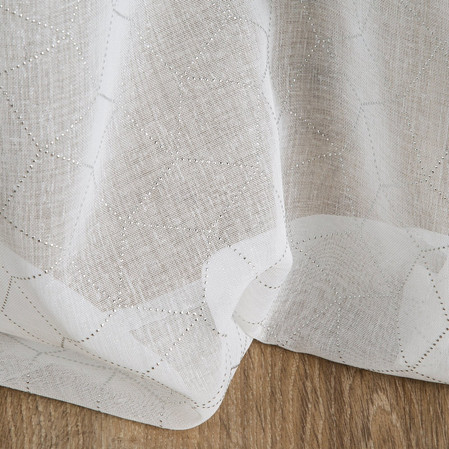 FIRANA GOTOWA CLAUDIA 140 X 250 CM BIAŁY