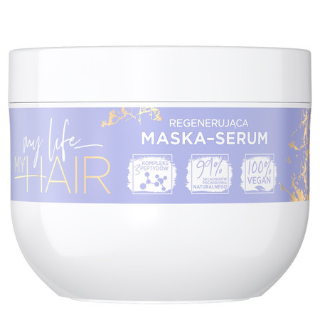 Eveline My Life My Hair Regenerująca Maska - Serum do włosów suchych,matowych i łamliwych 300ml