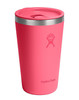 HF-Kubek 16 oz z pokrywą PRESS-IN, neonowy róż