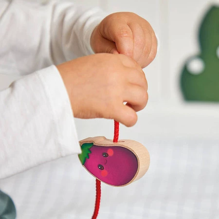 Janod Nawlekanka z drewnianymi warzywami Farma 2+