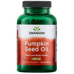 SWANSON Pumpkin seed oil 100mg, 100sqels. - Olej z pestek dyni
