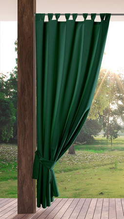 ZASŁONA GOTOWA GARDEN NA SZELKACH 155 X 200 CM CIEMNOZIELONY