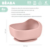 Beaba Silikonowa miseczka z przyssawką pink