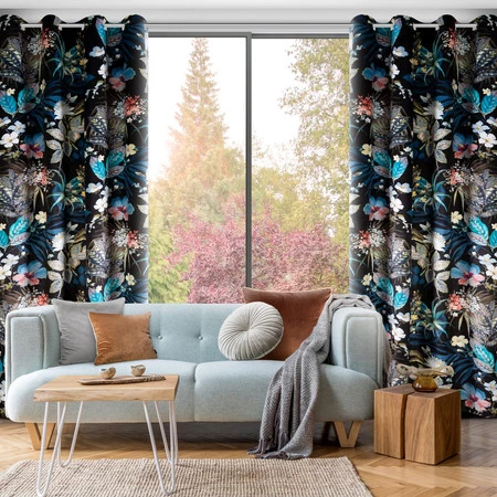 ZASŁONA GOTOWA ALANI 140 X 270 CM CZARNY