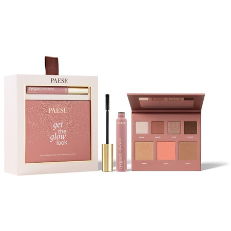 Double Glow Look zestaw wielozadaniowa paleta do makijażu 16g + tusz do rzęs 9ml