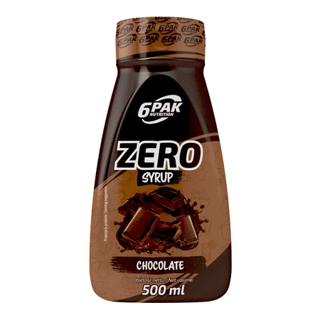 6PAK Syrop ZERO cukru 500 ml smak czekolada