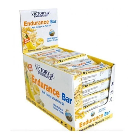 Joe Weider Victory Endurance batony proteinowe 25 szt  x 85g smak biała czekolada z bananem