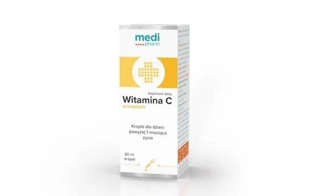 Medi Pharm − Witamina C w kroplach − 30 ml KRÓTKA DATA 01.2024