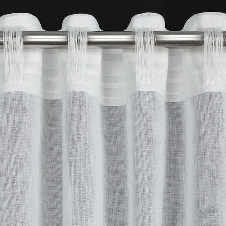 FIRANA GOTOWA INES NA TAŚMIE 140 X 270 CM BIAŁY