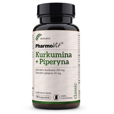  Pharmovit Kurkumina Piperyna ekstrakt 90 kapsułek