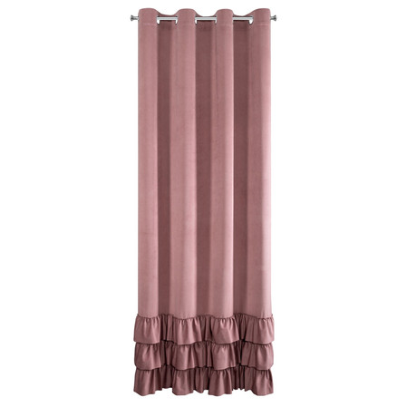 ZASŁONA GOTOWA MEGI 140 X 250 CM CIEMNORÓŻOWY