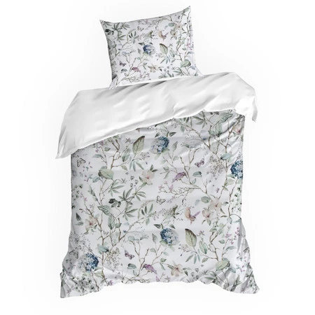 Komplet Pościeli Satynowej Spring 56 160 x 200 cm, Biały