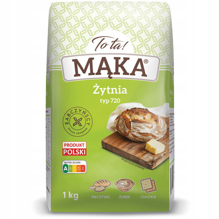 Zestaw 3x ToTa! Mąka żytnia typ 720 - 1 kg