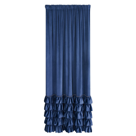 ZASŁONA GOTOWA CARLI NA TAŚMIE 140 X 250 CM GRANATOWY