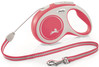 FLEXI NEW COMFORT Smycz sznurowa S / 8m czerwona