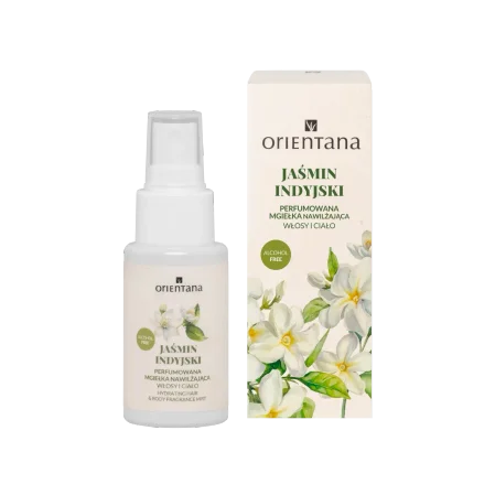 Orientana Jaśmin indyjski Perfumowana mgiełka nawilżająca do ciała i włosów 50ml