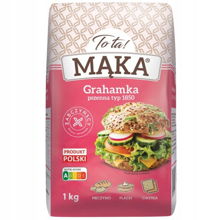 ToTa! Mąka pszenna graham typ 1850 - 1 kg KRÓTKA DATA 2026-09-26