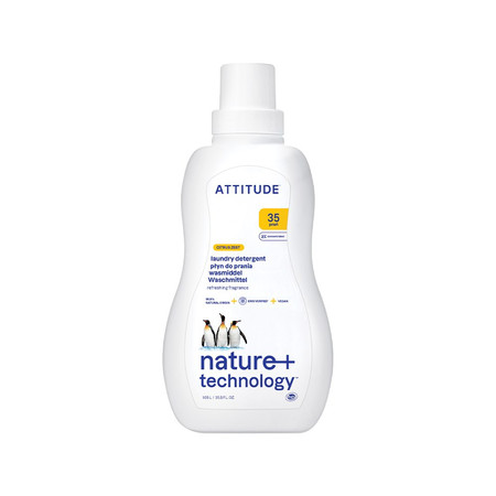 Attitude NATURE+, Płyn do prania o zapachu skórki cytrusowej, 1050 ml