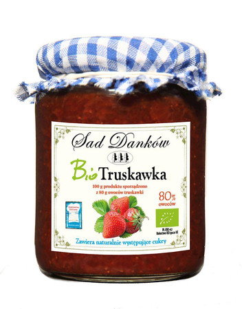 Sad Danków − Truskawka 80 % BIO − 260 g