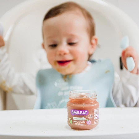 Smileat, BIO Deser z gruszkami, śliwkami i bananami 6m+, 130g