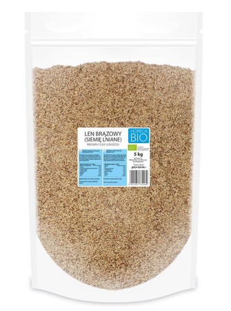 LEN BRĄZOWY (SIEMIĘ LNIANE) BIO 5 kg - HORECA
