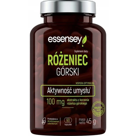 Essensey Różeniec Górski - suplement na aktywność umysłu - 90 kaps.