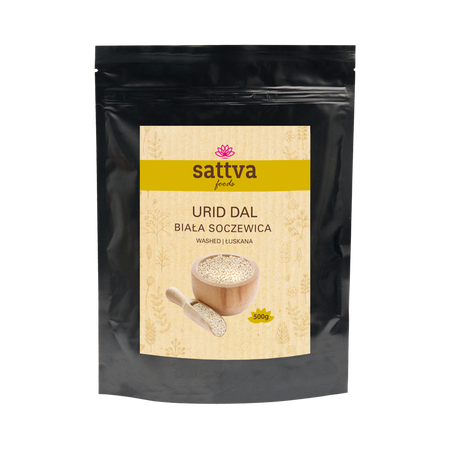 Sattva Biała soczewica łuskana 500g
