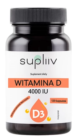SUPLIIV Witamina D3 4000IU 120 kaps.