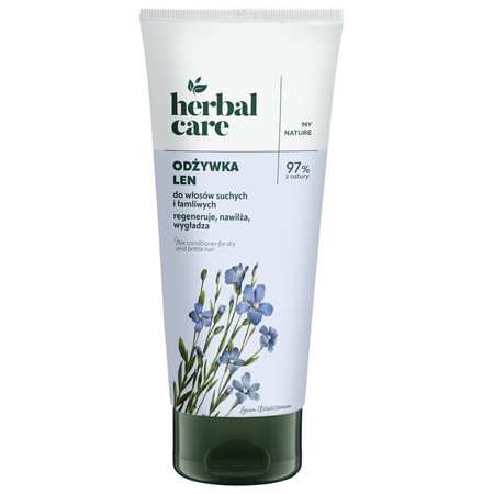 HERBAL CARE Odżywka LEN do włosów suchych i łamliwych tuba 200ml FARMONA