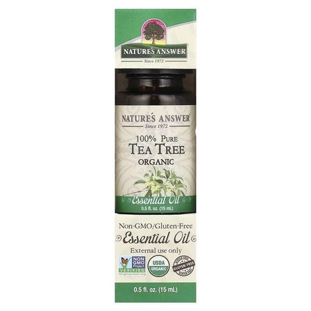 NATURE'S ANSWER 100% Pure Tea Tree Organic Essential Oil - Olejek z drzewa herbacianego (15 ml)