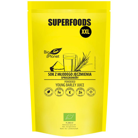 SOK Z MŁODEGO JĘCZMIENIA SPROSZKOWANY BIO 500 g - BIO PLANET