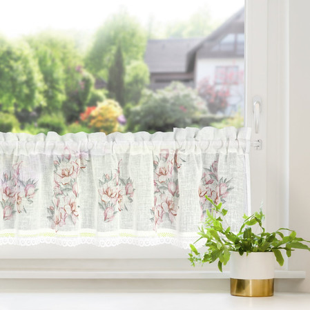 FIRANA GOTOWA SUZY 150 X 30 CM BIAŁY