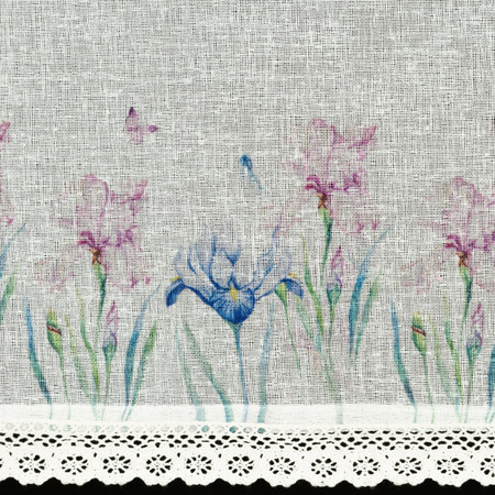 Firana gotowa Dolorez na Taśmie 150 x 30 cm, Biały