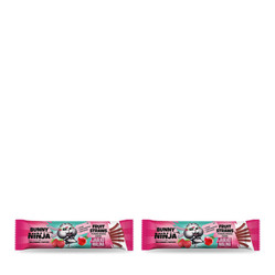 Zestaw: 2x Bunny Ninja Fruit Straws przekąska owocowa o smaku jabłko-malina 16g bezglutenowa