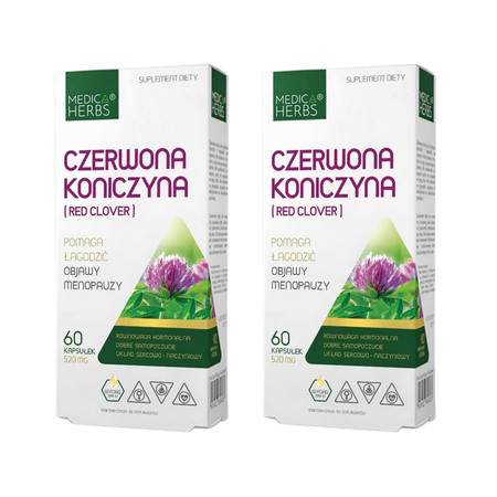 Zestaw 2x Medica Herbs Czerwona Koniczyna Red Clover 60 kaps