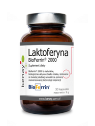 KENAY Laktoferyna BioFerrin® 2000 na wsparcie odporności i naturalnych mechanizmów obronnych organizmu 30 kaps.