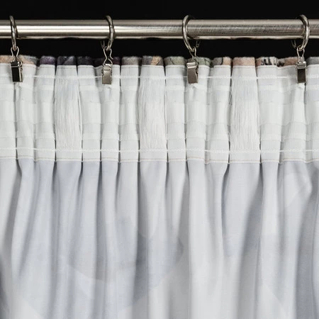 ZASŁONA GOTOWA LOTOS NA TAŚMIE 140 X 270 CM BEŻOWY