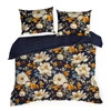 KOMPLET POŚCIELI BAWEŁNIANEJ FIORA 160 X 200 CM GRANATOWY
