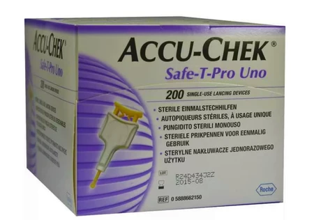 Accu-Chek Safe Safe-T-Pro uno, lacenty 200szt