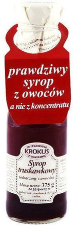 Syrop truskawkowy 375g