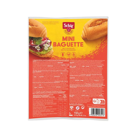 Schar − Mini baguette, bagietki do zapiekania bezgl. − 150 g