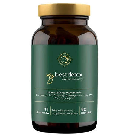 MyBestDetox Suplement dla osób chcących oczyścić organizm z toksyn 90 kaps