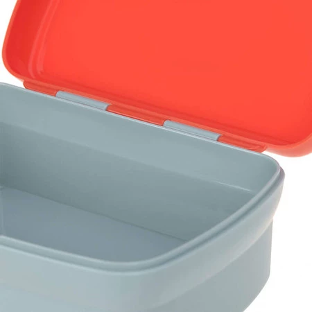 Lassig Zestaw śniadaniowy na lunch Lunchbox + Tritanowa butelka - bidon 460 ml Tiny Drivers Wóz strażacki
