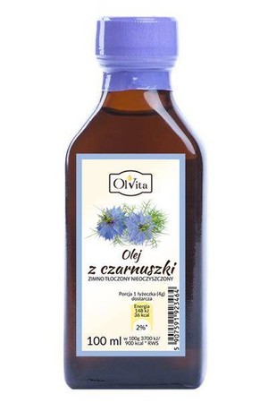 Olvita − Olej z czarnuszki zimnotłoczony − 100 ml