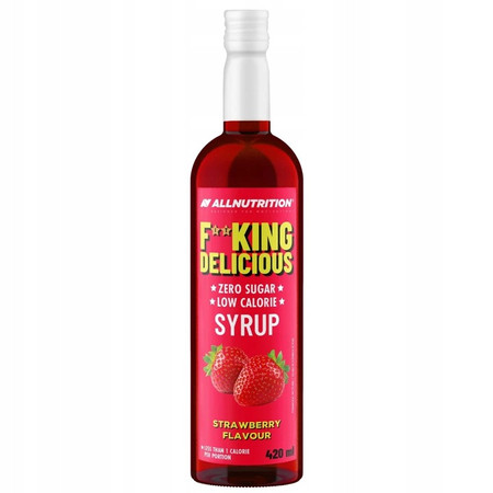 ALLNUTRITION Fitking Delicious Syrop smak truskawka 420 ml