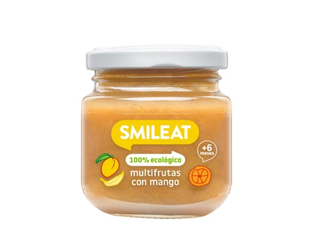 Smileat, BIO Deser wieloowocowy z ekologicznym mango, 130g