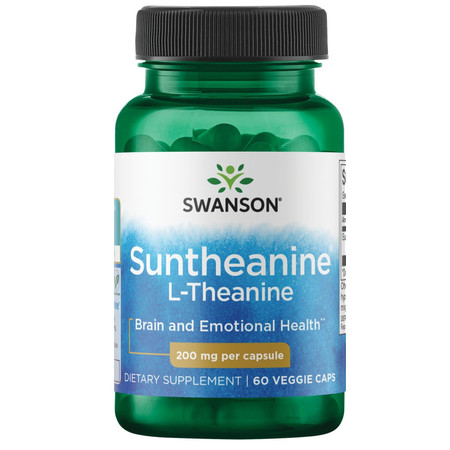 SWANSON Suntheanine L-Teanina 200 mg na wsparcie pamięci 60 kaps.