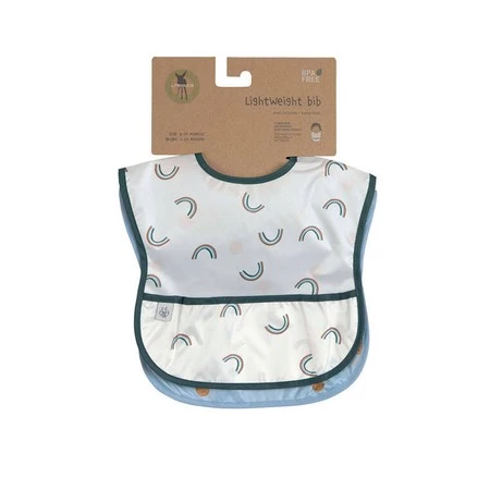 Lassig Zestaw śliniaków wodoodpornych 6m+ Happy Rascals Smile sky blue